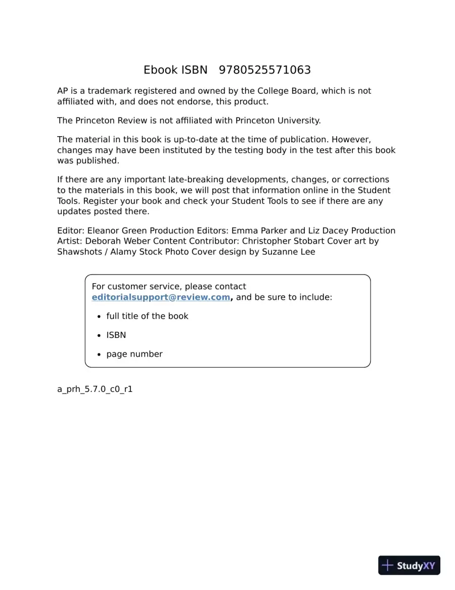 Princeton Review AP U.S. History Prep, 2022: Practice Tests + Complete Content Review (2022), page 5