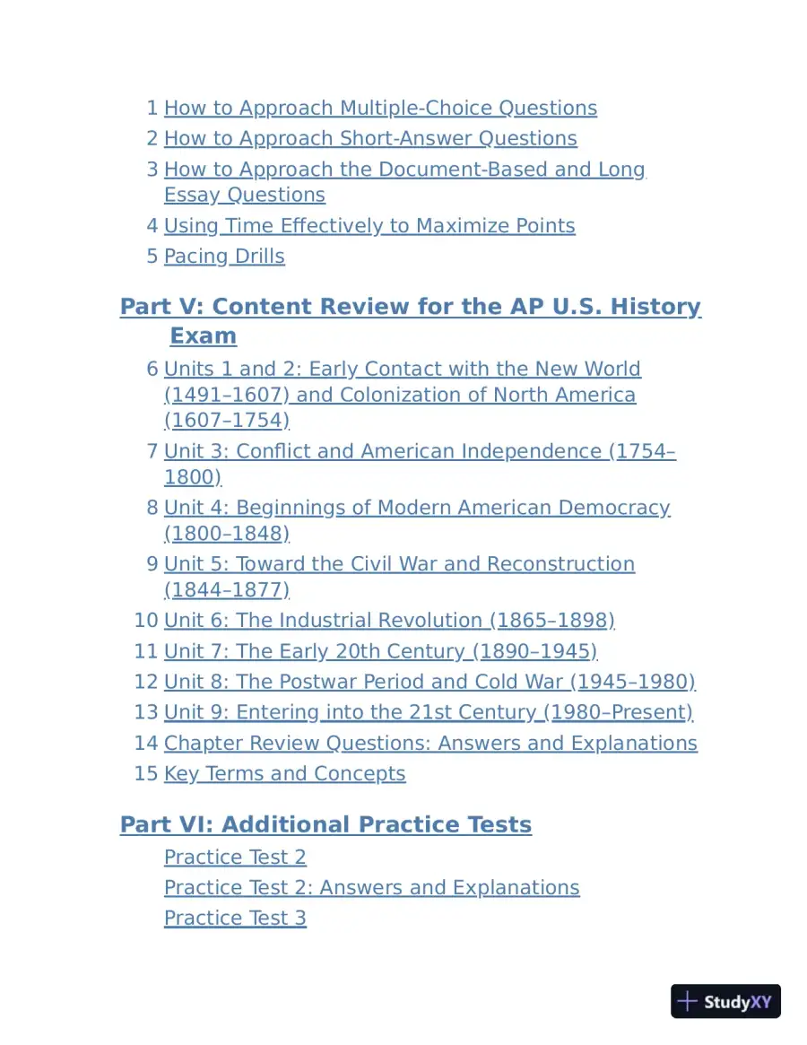 Princeton Review AP U.S. History Prep, 2022: Practice Tests + Complete Content Review (2022), page 8