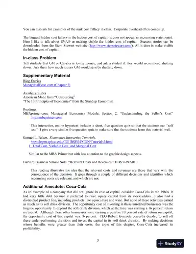 Managerial Economics, 3rd Edition Class Notes - Page 11 preview image