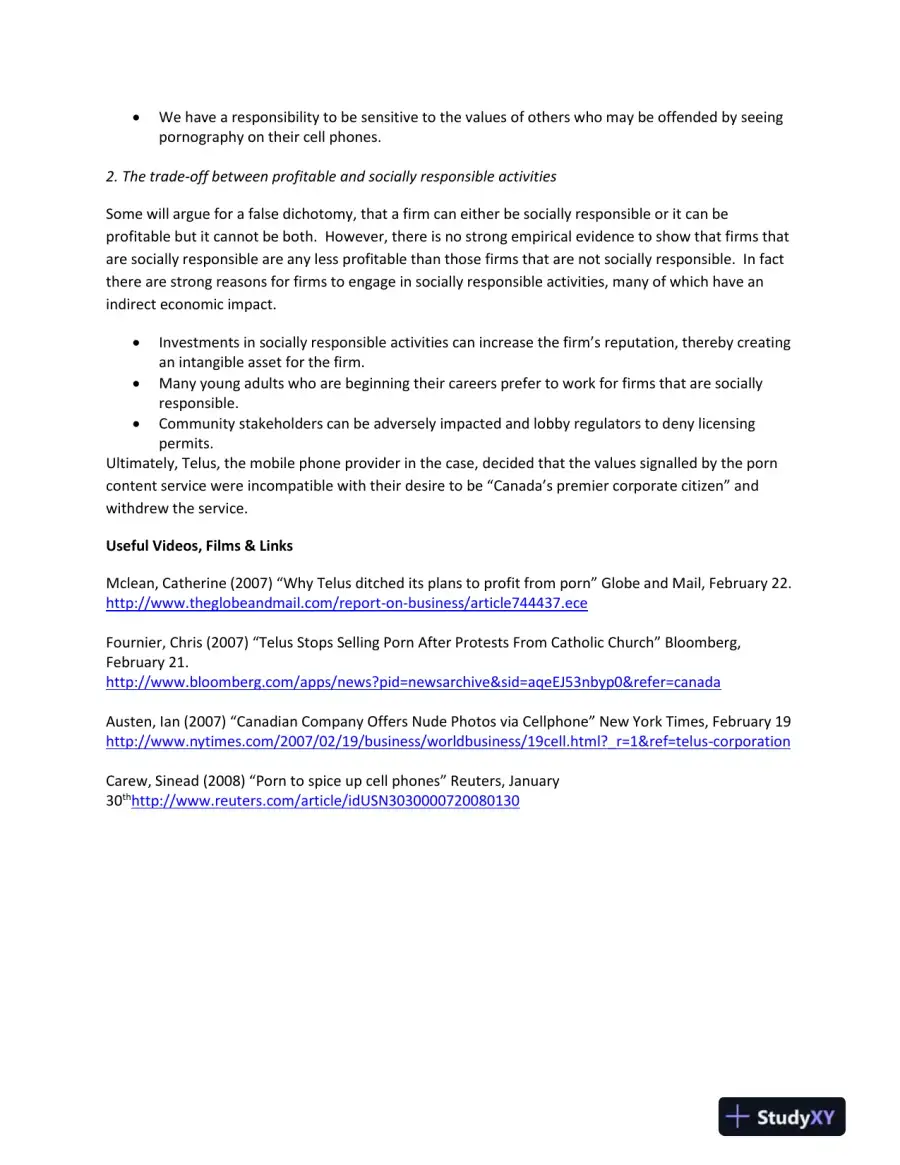 Business And Professional Ethics, 7th Edition Solution Manual, page 12