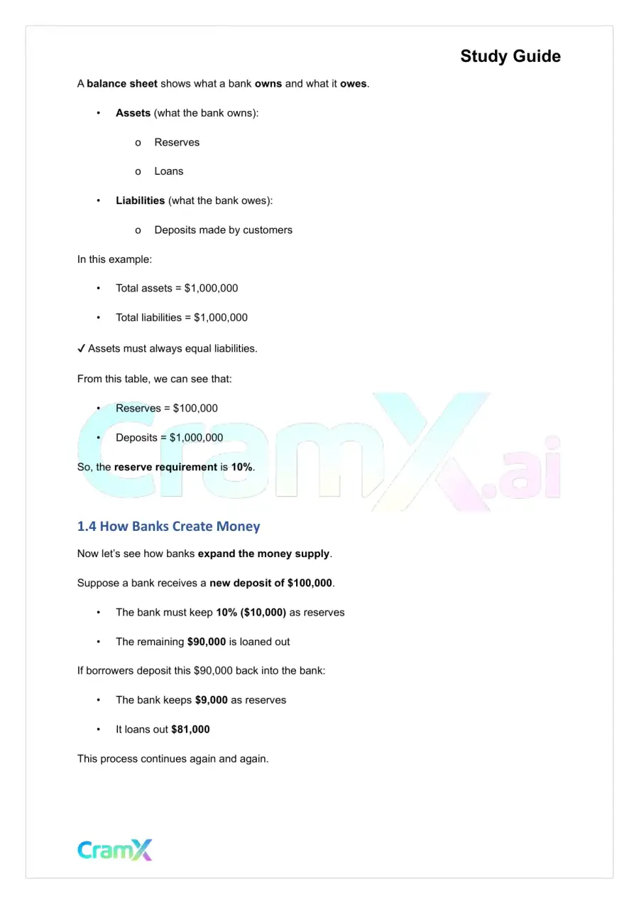 Economics - Money and Banking, page 3
