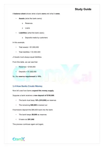 Economics - Money and Banking - Page 3 preview image