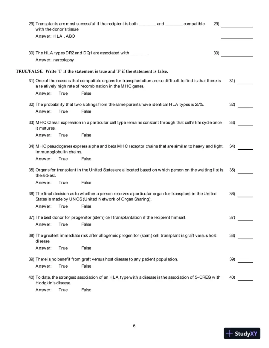 Clinical Laboratory Immunology, 1st Edition Test Bank, page 14