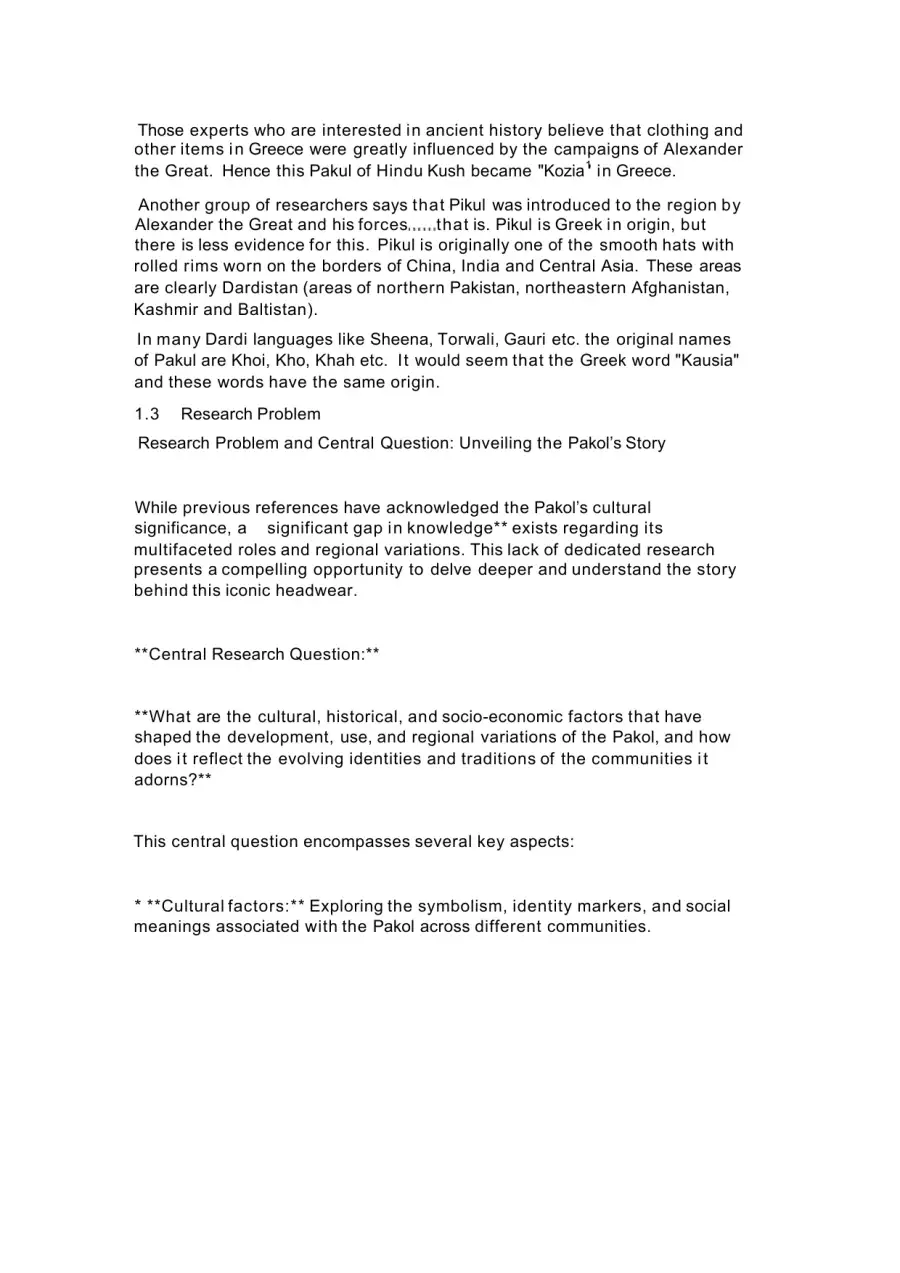 Cultural Significance and History of the Pakol Cap, page 3