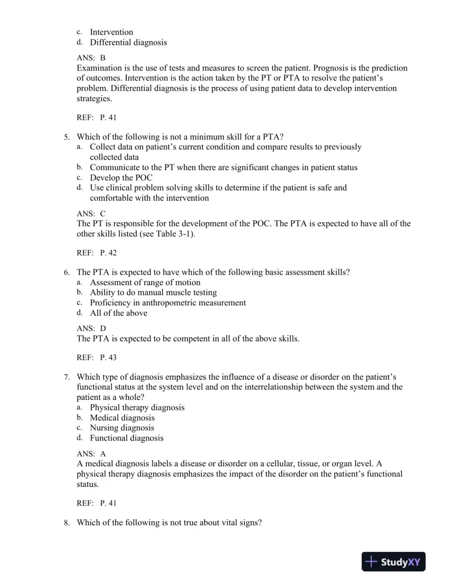 Fundamental Orthopedic Management for the Physical Therapist Assistant, 4th Edition Test Bank, page 15