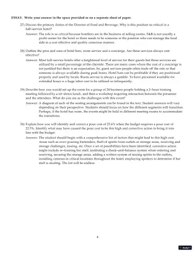 Test Bank for Introduction to Hospitality Management, 5th Edition - Page 21 preview image