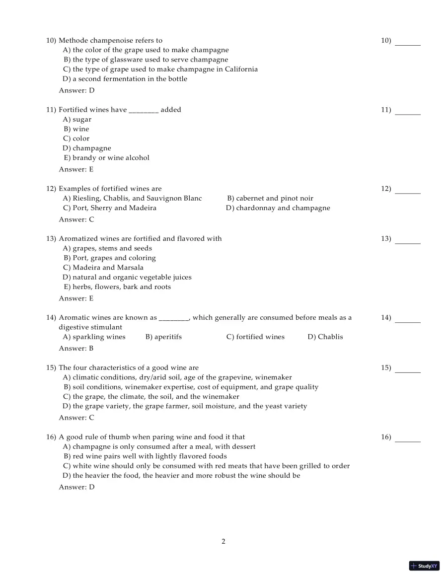 Test Bank for Introduction to Hospitality Management, 5th Edition, page 23