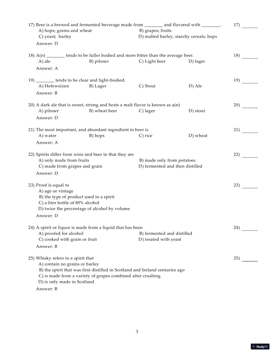Test Bank for Introduction to Hospitality Management, 5th Edition, page 24