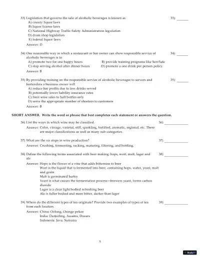Test Bank for Introduction to Hospitality Management, 5th Edition - Page 26 preview image