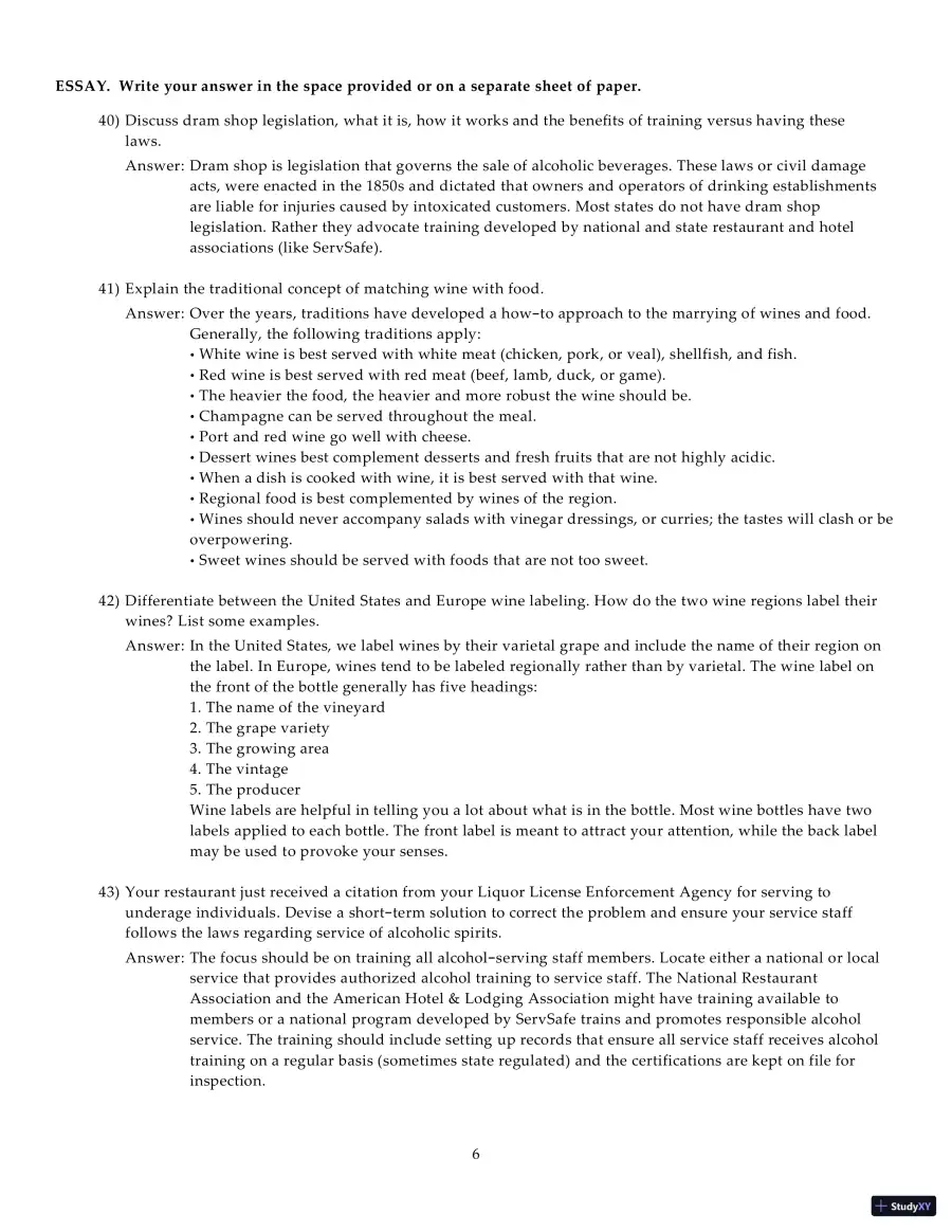 Test Bank for Introduction to Hospitality Management, 5th Edition, page 27