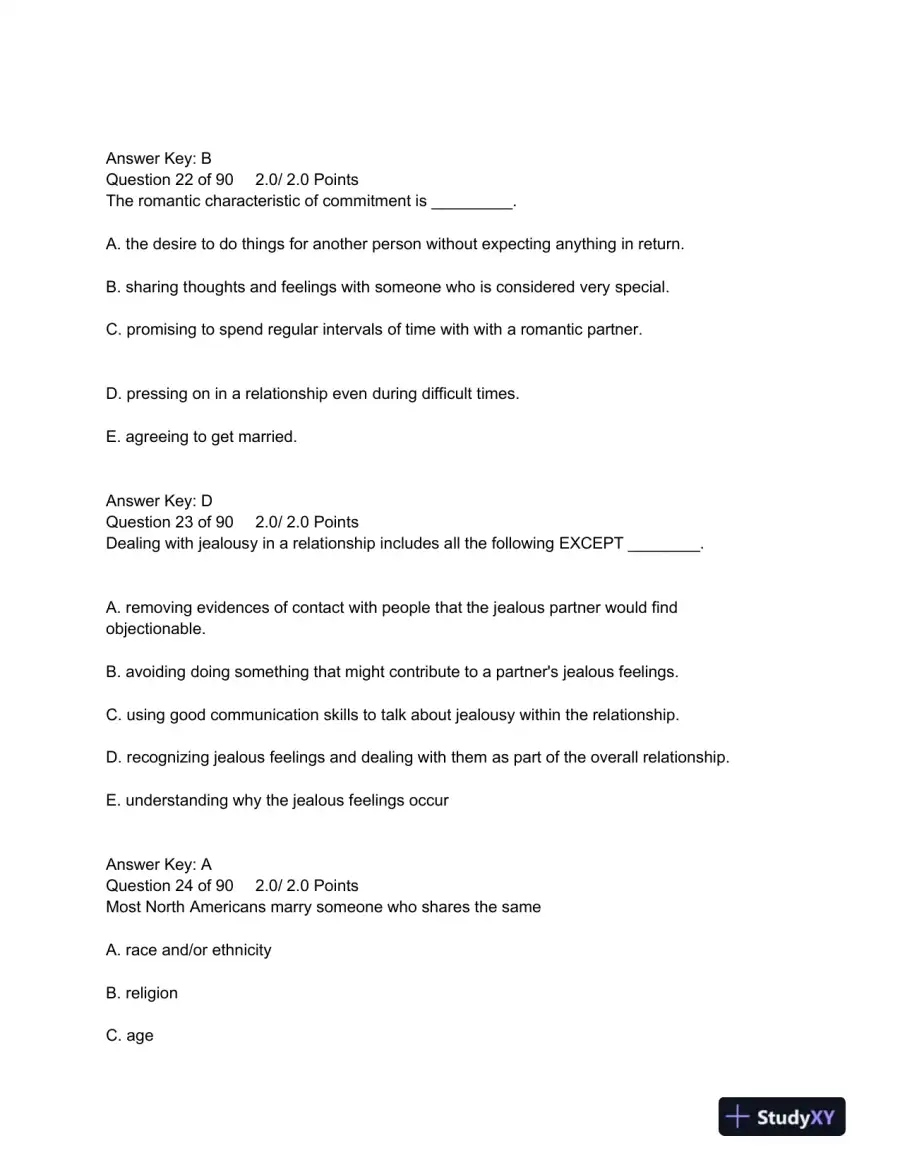 PSYC 101 Human Sexuality Final Quiz American Public University, page 10