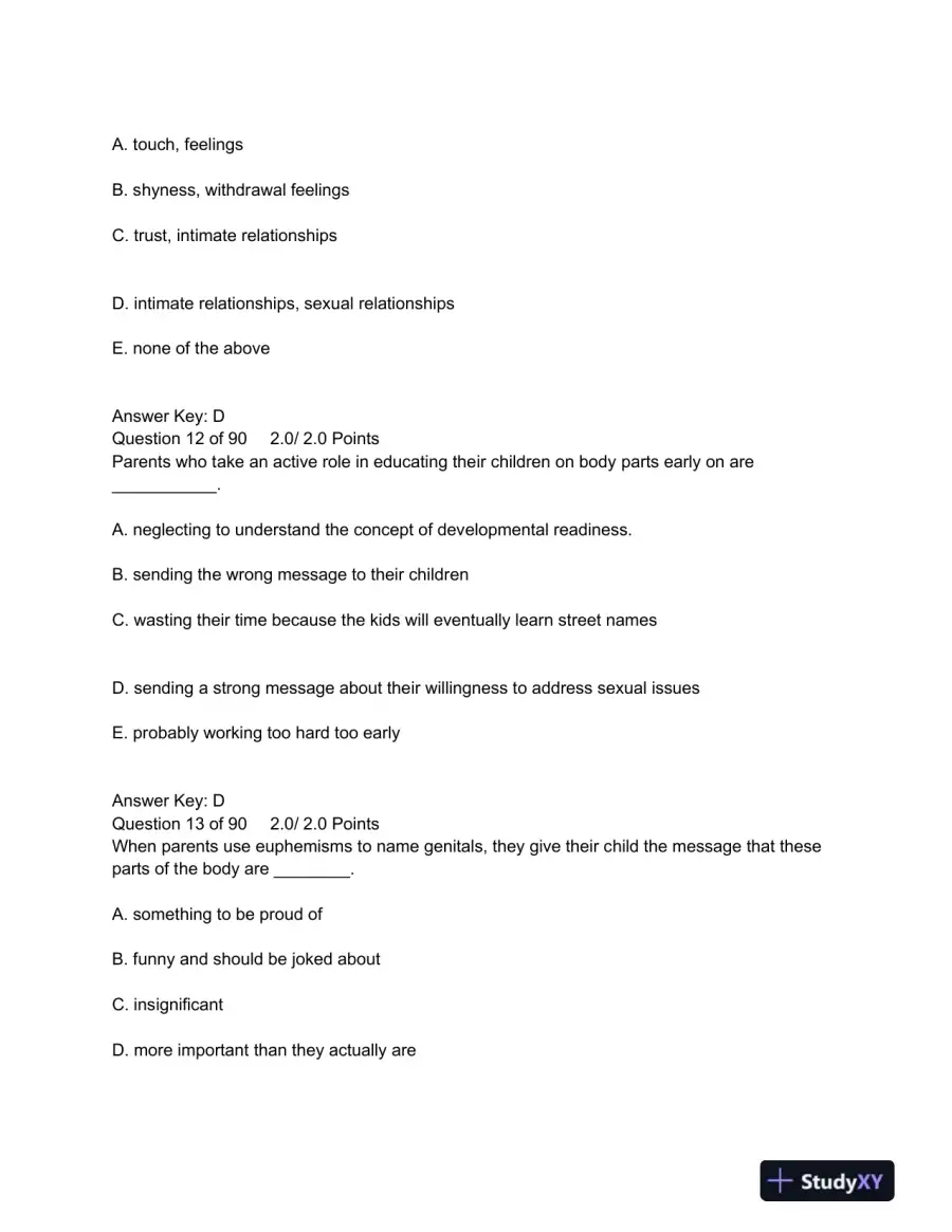 PSYC 101 Human Sexuality Final Quiz American Public University, page 6