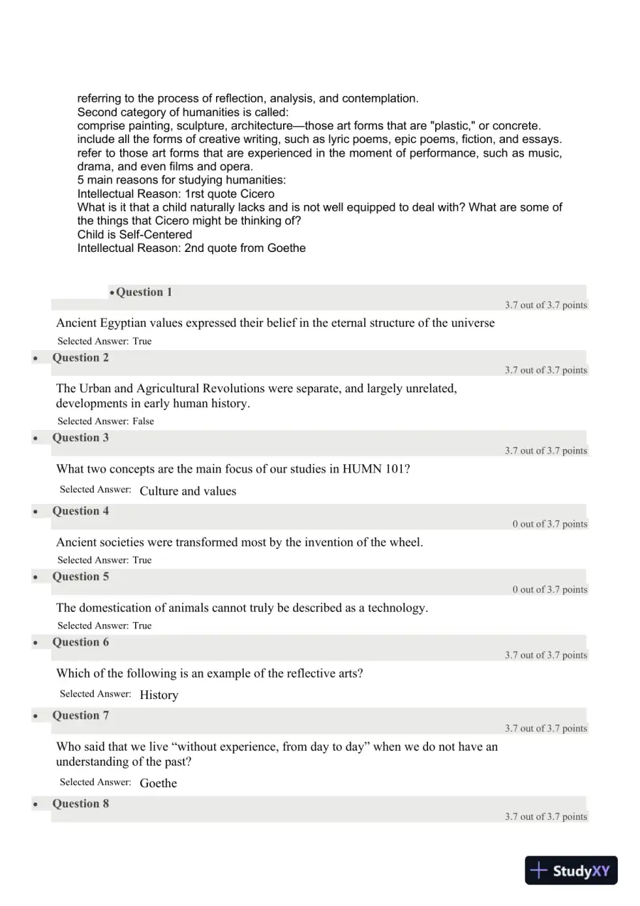 Liberty University CSTU 101 Quiz 1 Complete Solutions Correct Answers Key, page 3