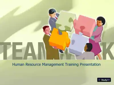 Human Resource Management Training Presentation - Page 1 preview image