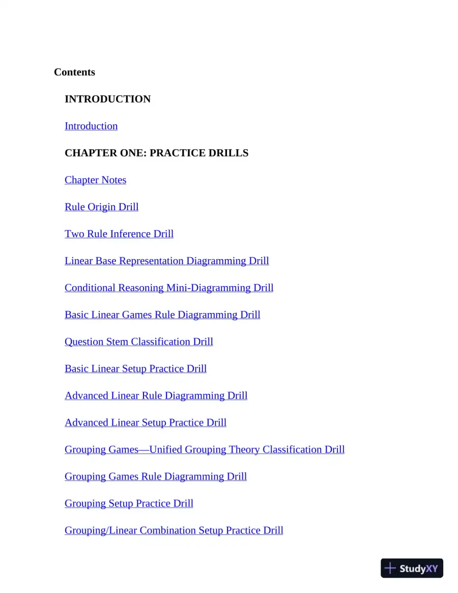 LSAT logic Games workbook (2020), page 11