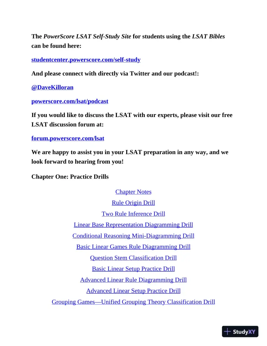 LSAT logic Games workbook (2020), page 17
