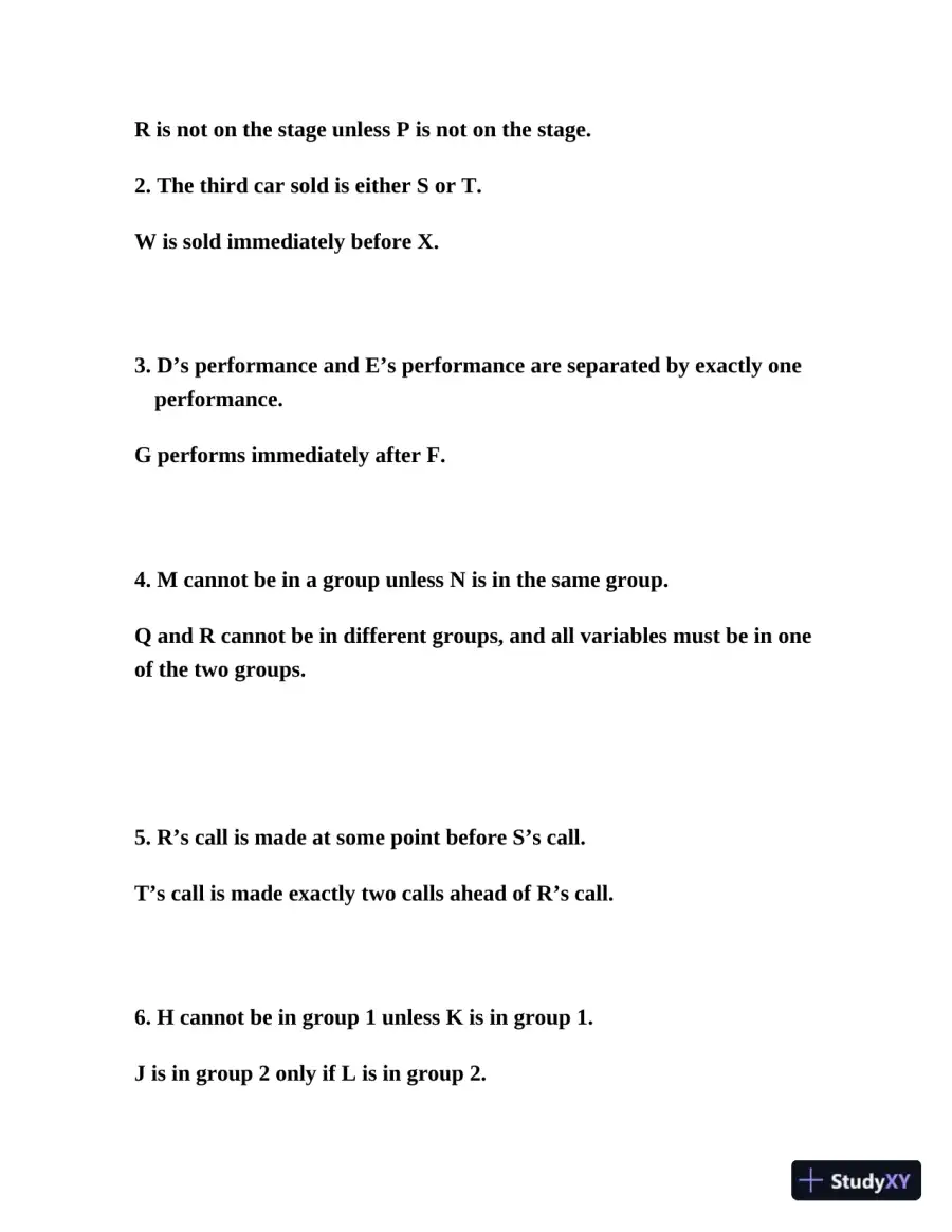 LSAT logic Games workbook (2020), page 28