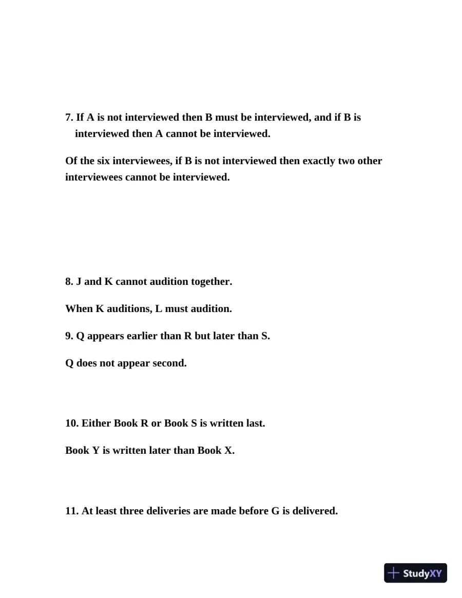 LSAT logic Games workbook (2020), page 29