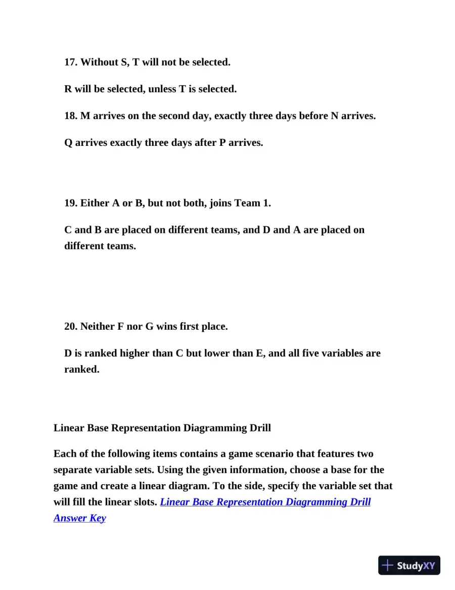 LSAT logic Games workbook (2020), page 31