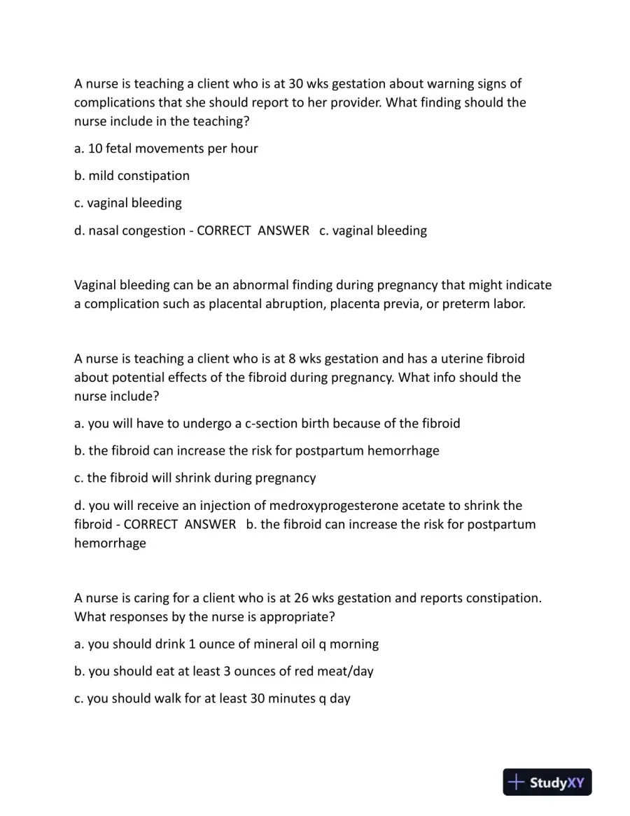 2023-2024 ATI RN Proctored Exam with Answers (224 Solved Questions), page 13