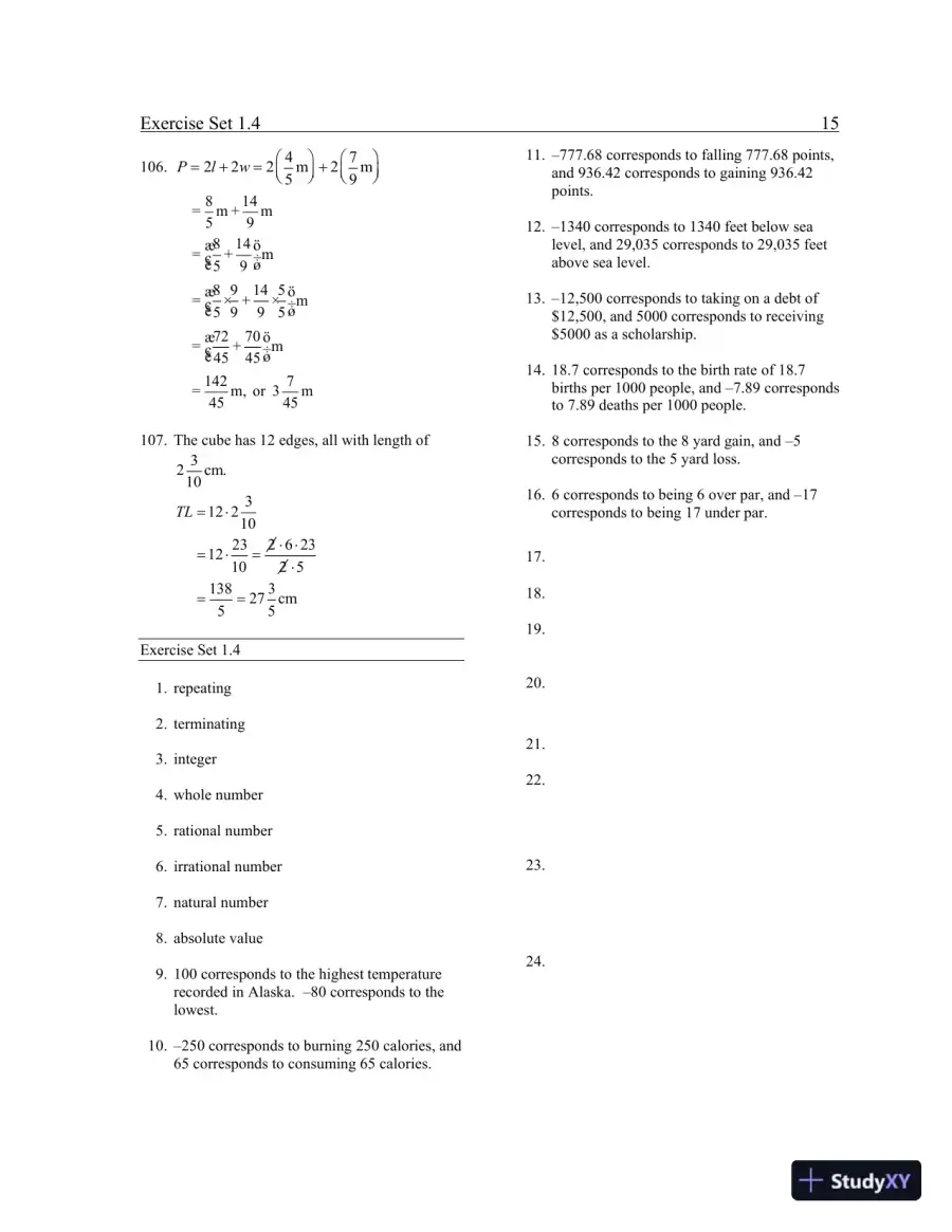 Solution Manual for Elementary and Intermediate Algebra: Graphs and Models, 5th Edition, page 18