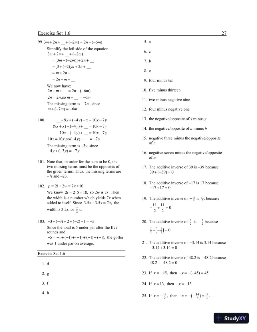 Solution Manual for Elementary and Intermediate Algebra: Graphs and Models, 5th Edition, page 30