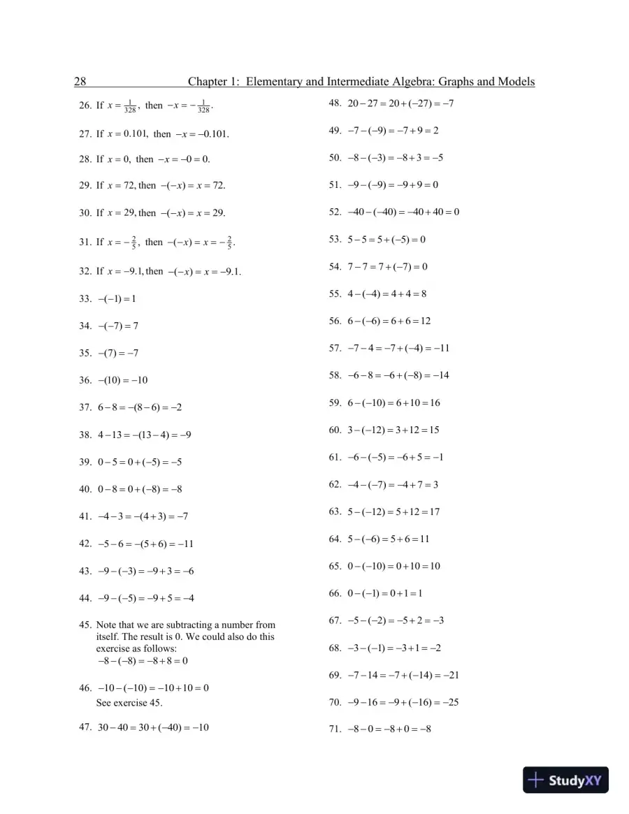 Solution Manual for Elementary and Intermediate Algebra: Graphs and Models, 5th Edition, page 31