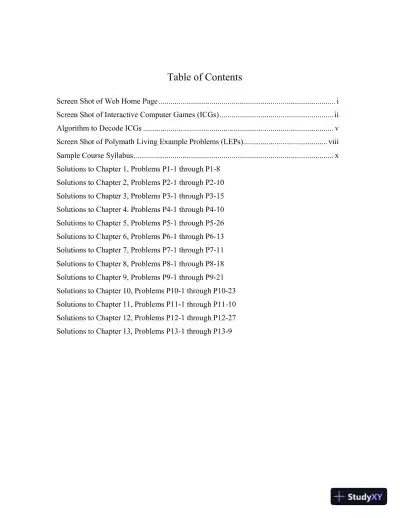 Essentials of Chemical Reaction Engineering, 2nd Edition Solution Manual - Page 3 preview image