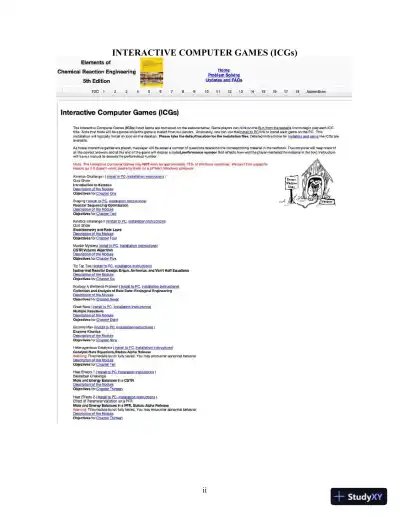 Essentials of Chemical Reaction Engineering, 2nd Edition Solution Manual - Page 5 preview image