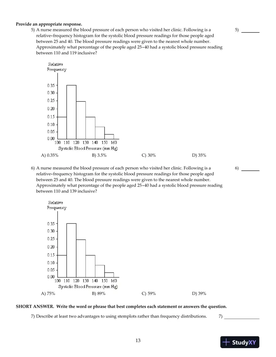 Elementary Statistics Using Excel, 5th Edition Test Bank, page 14