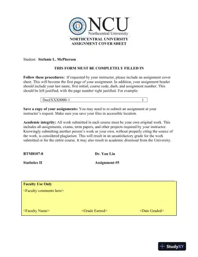 Exploratory Data Analysis, Factorial ANOVA, and ANCOVA Application in Educational Research - Page 1 preview image
