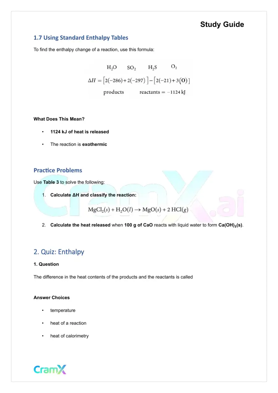 Chemistry - Thermodynamics, page 5