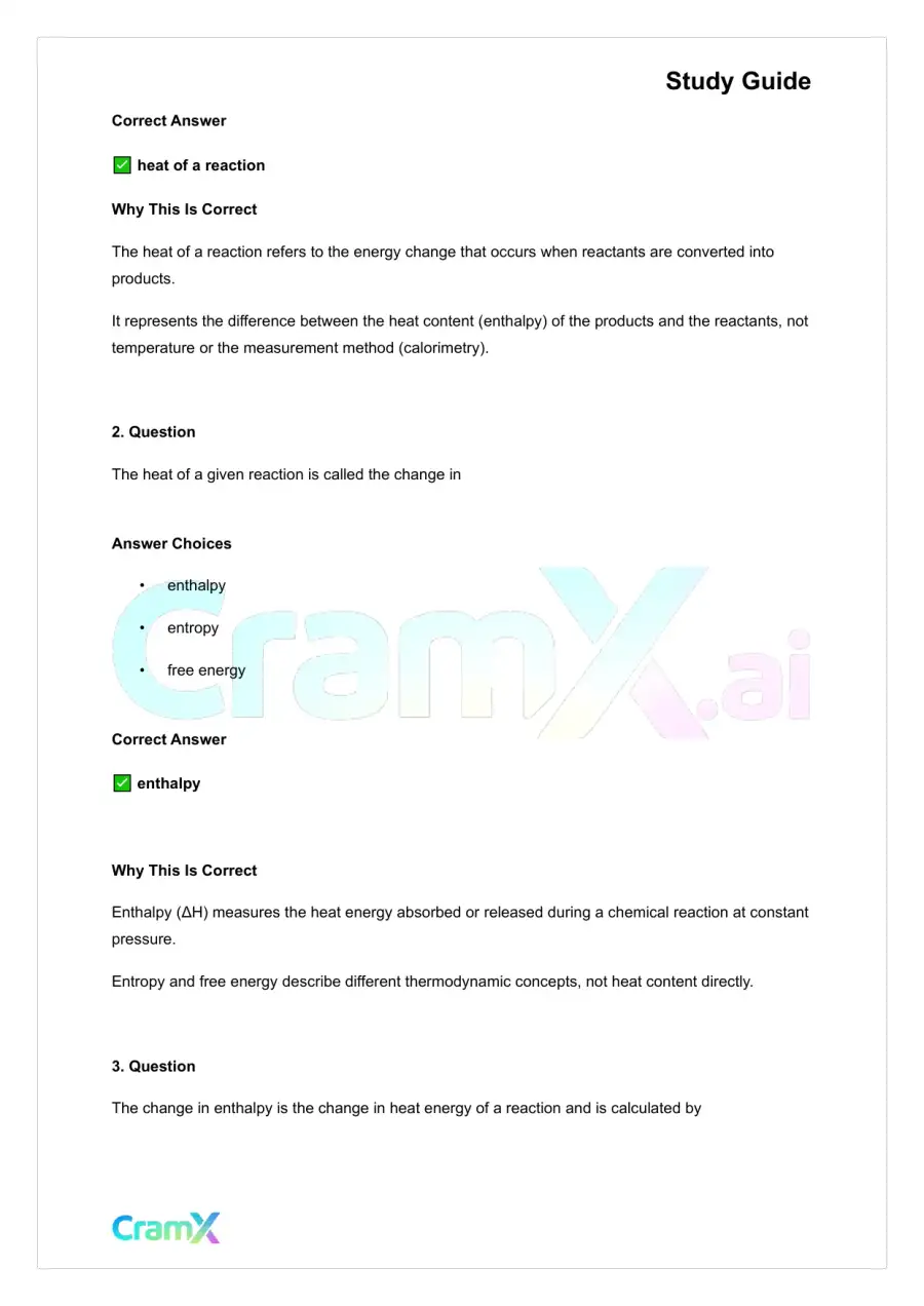 Chemistry - Thermodynamics, page 6