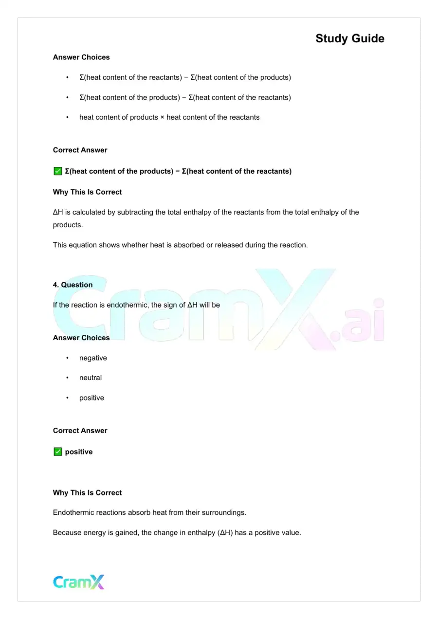 Chemistry - Thermodynamics, page 7