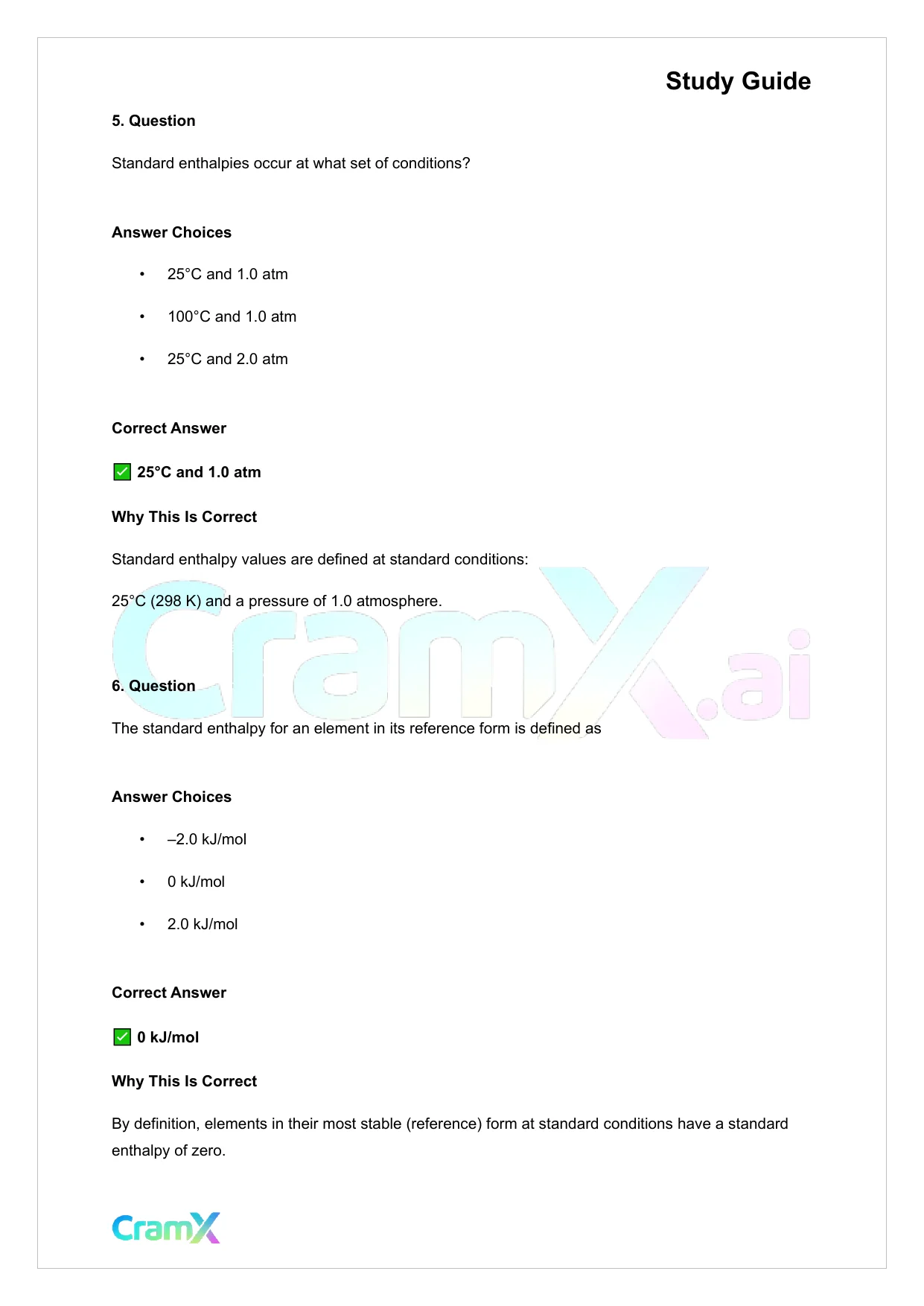 Chemistry - Thermodynamics - Page 8 preview image