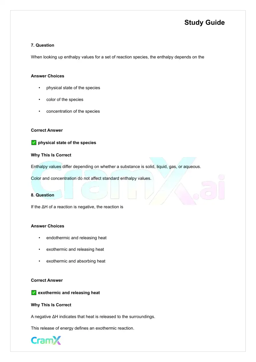 Chemistry - Thermodynamics, page 9