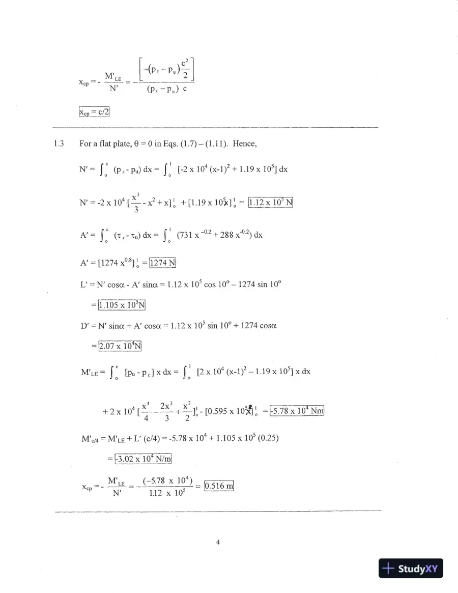 Solution Manual For Fundamentals of Aerodynamics, 6th Edition, page 5