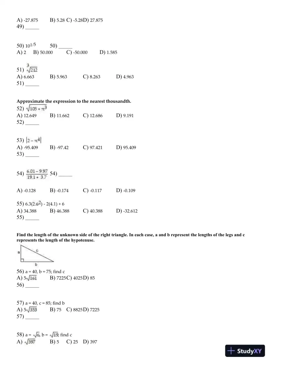 Test Bank for A Graphical Approach to College Algebra, 6th Edition, page 10