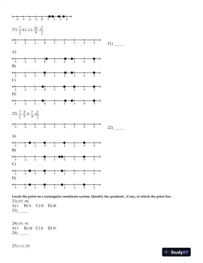 Test Bank for A Graphical Approach to College Algebra, 6th Edition - Page 5 preview image