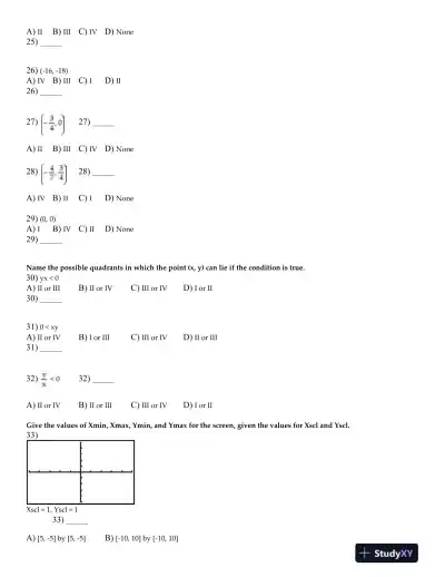 Test Bank for A Graphical Approach to College Algebra, 6th Edition - Page 6 preview image