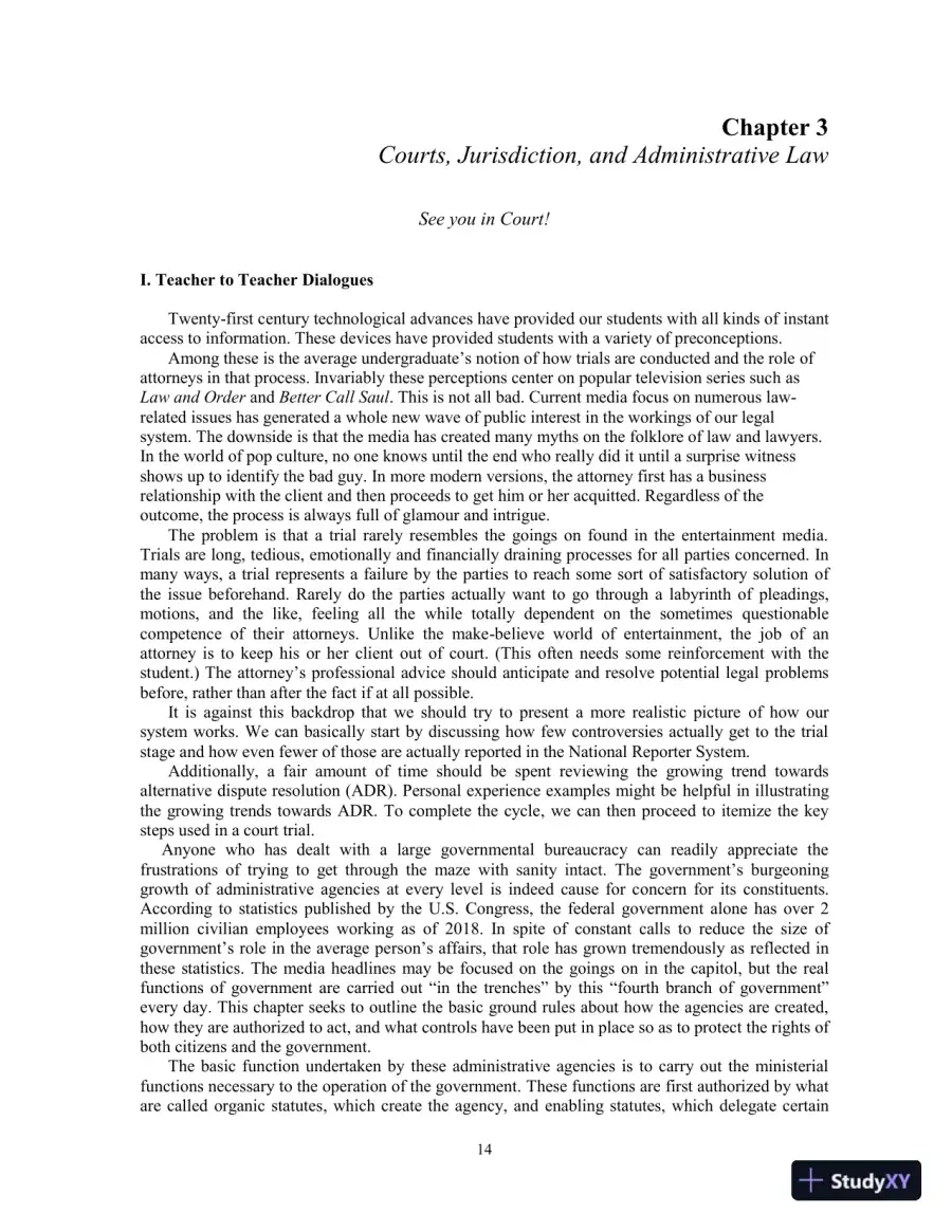 Lecture Notes for Legal Environment of Business, 9th Edition, page 16
