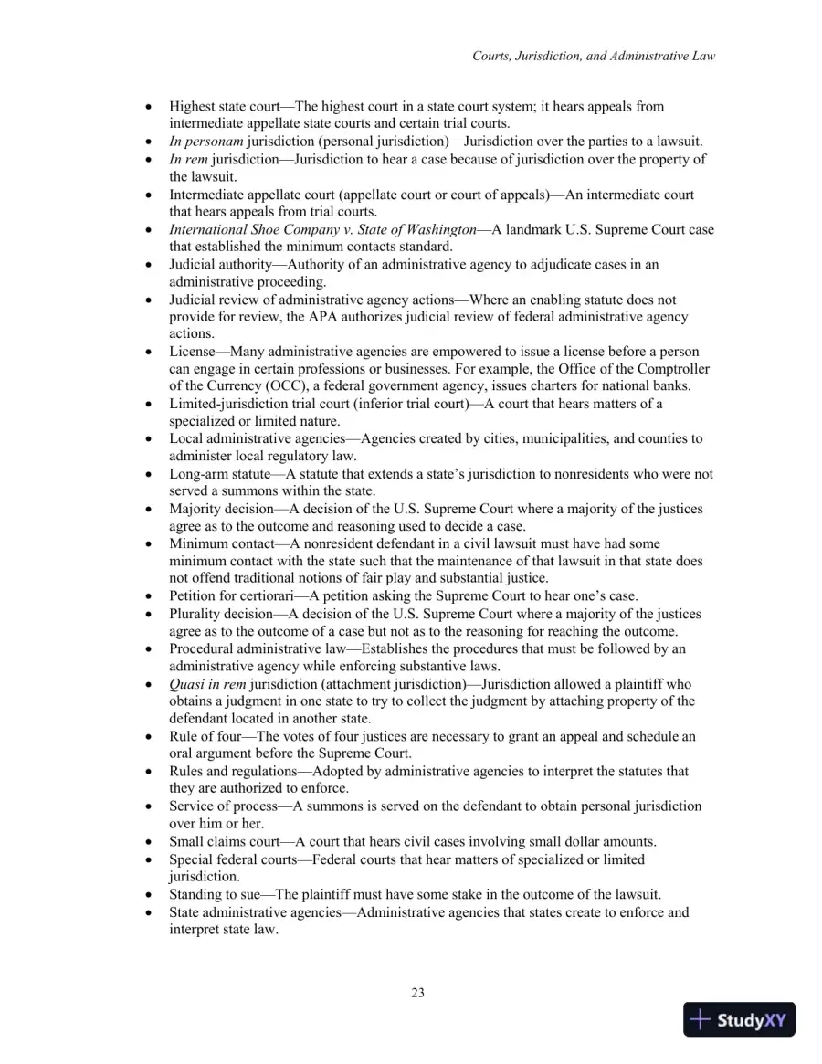 Lecture Notes for Legal Environment of Business, 9th Edition, page 25