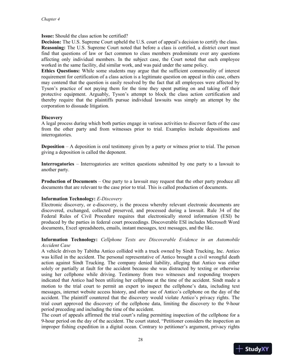 Lecture Notes for Legal Environment of Business, 9th Edition, page 30