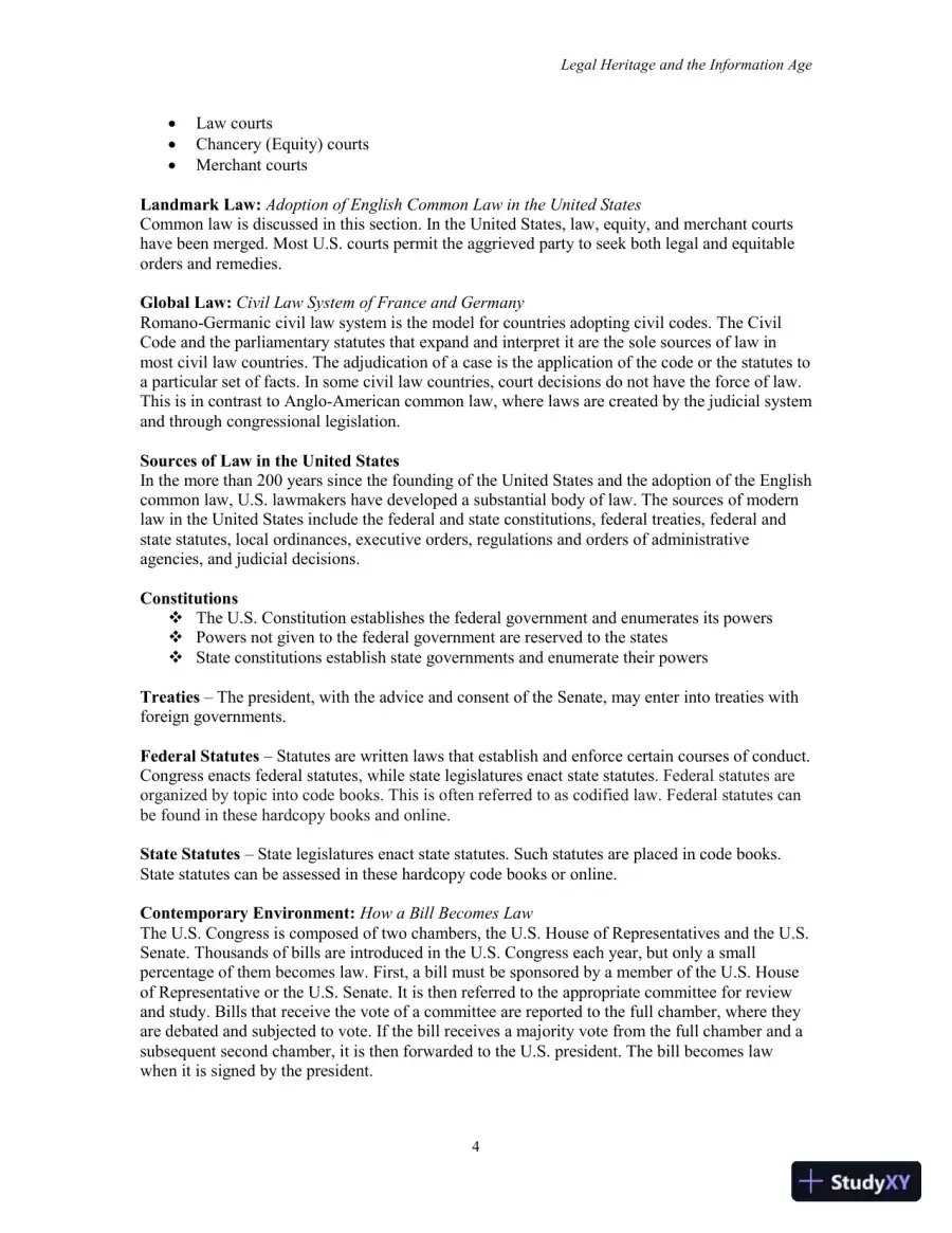 Lecture Notes for Legal Environment of Business, 9th Edition, page 6
