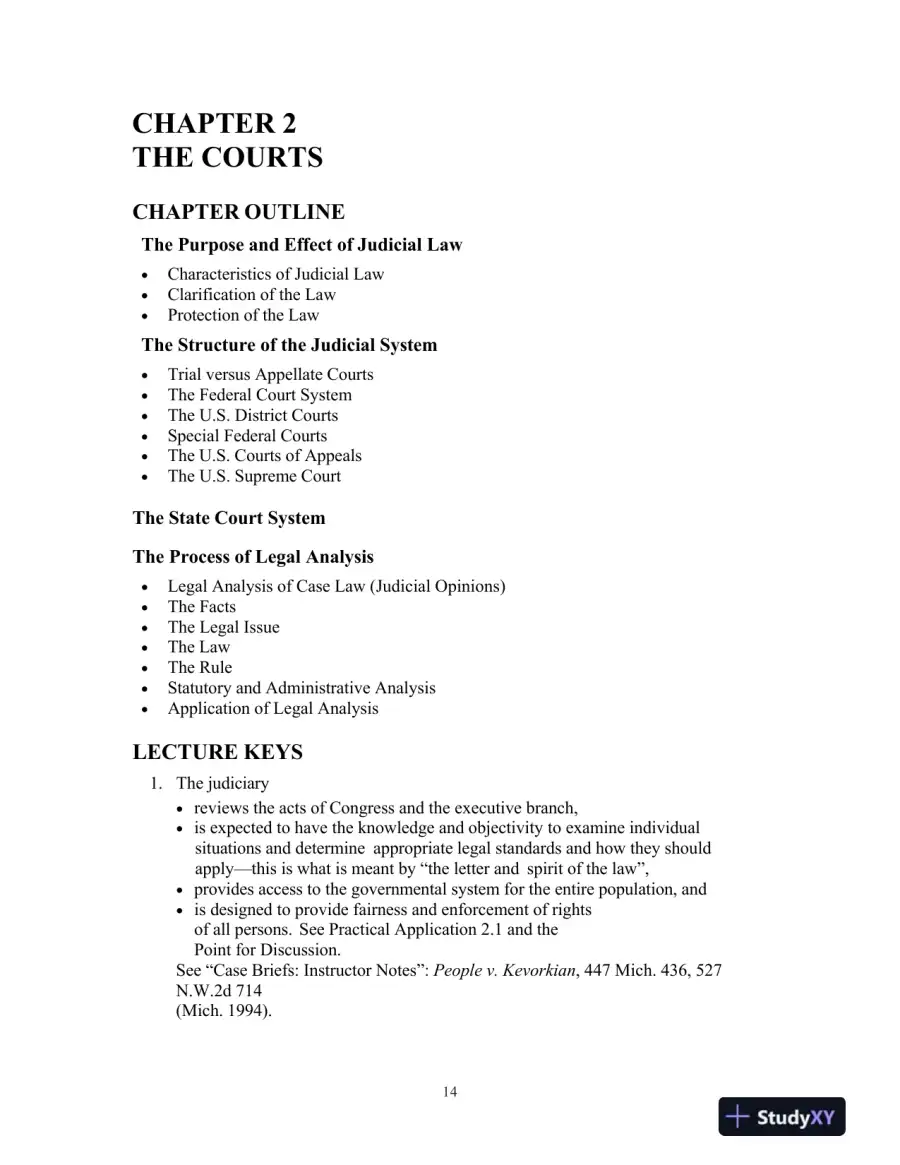 Solution Manual for Introduction to Law, 7th Edition, page 15