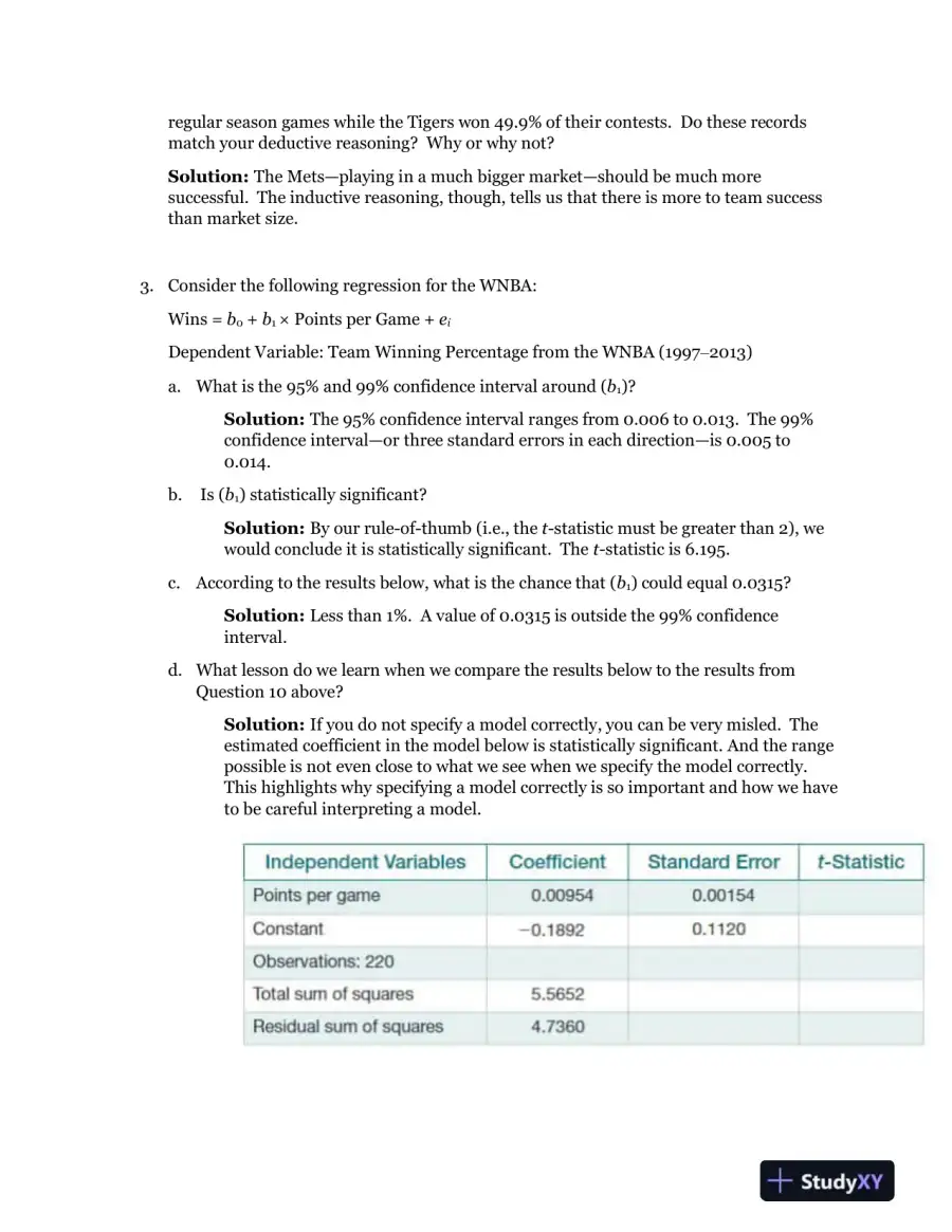 Solution Manual For Sports Economics, 1st Edition, page 15