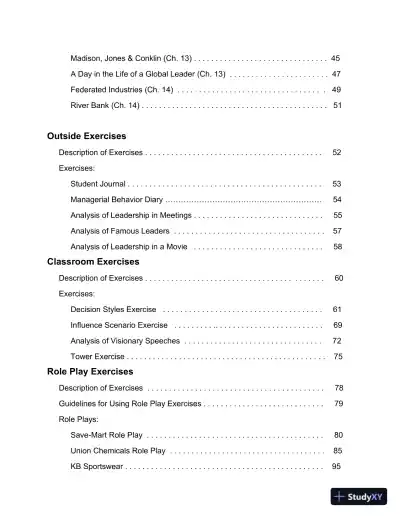 Solution Manual for Leadership in Organizations, 9th Edition - Page 4 preview image