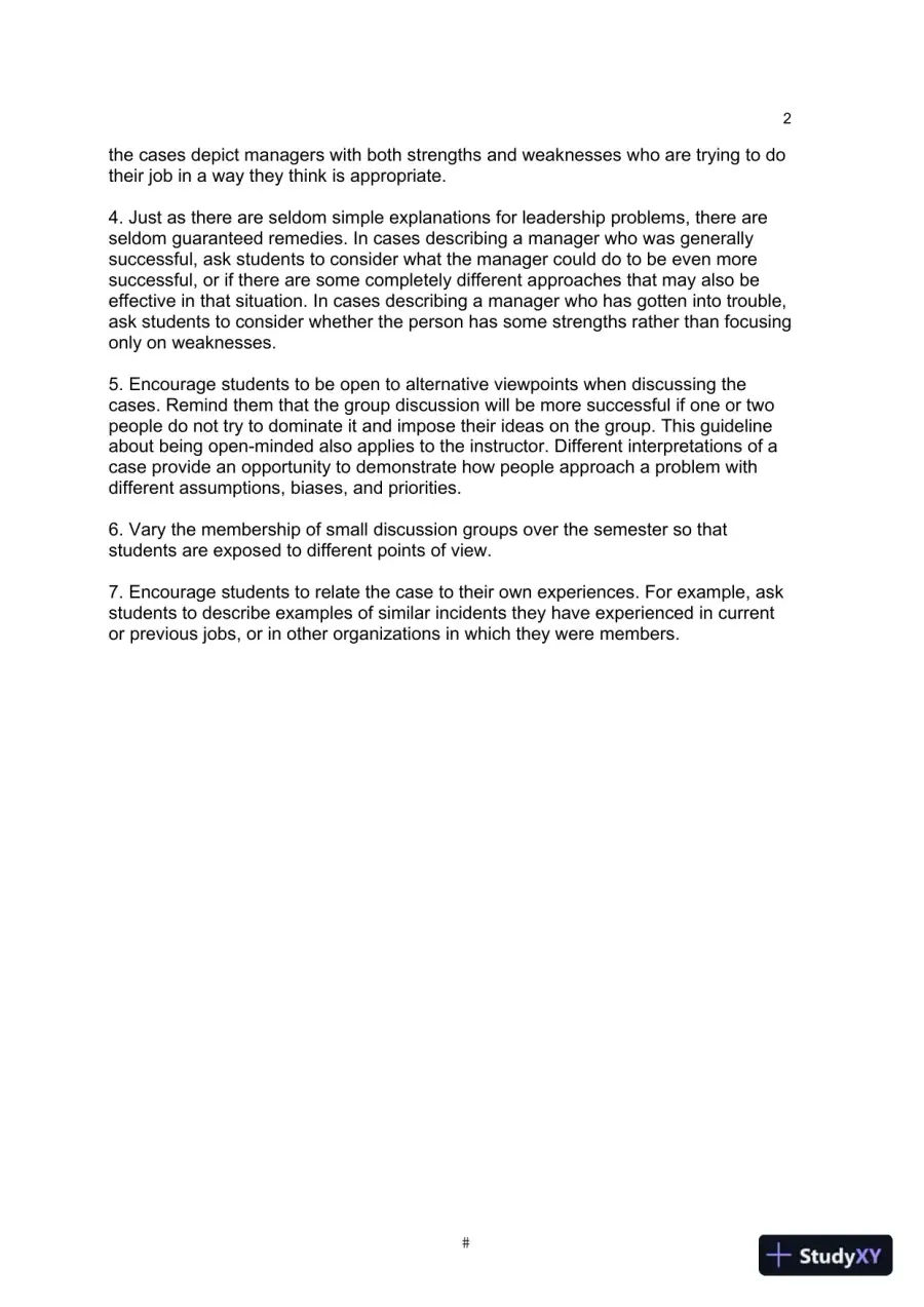 Solution Manual for Leadership in Organizations, 9th Edition, page 6
