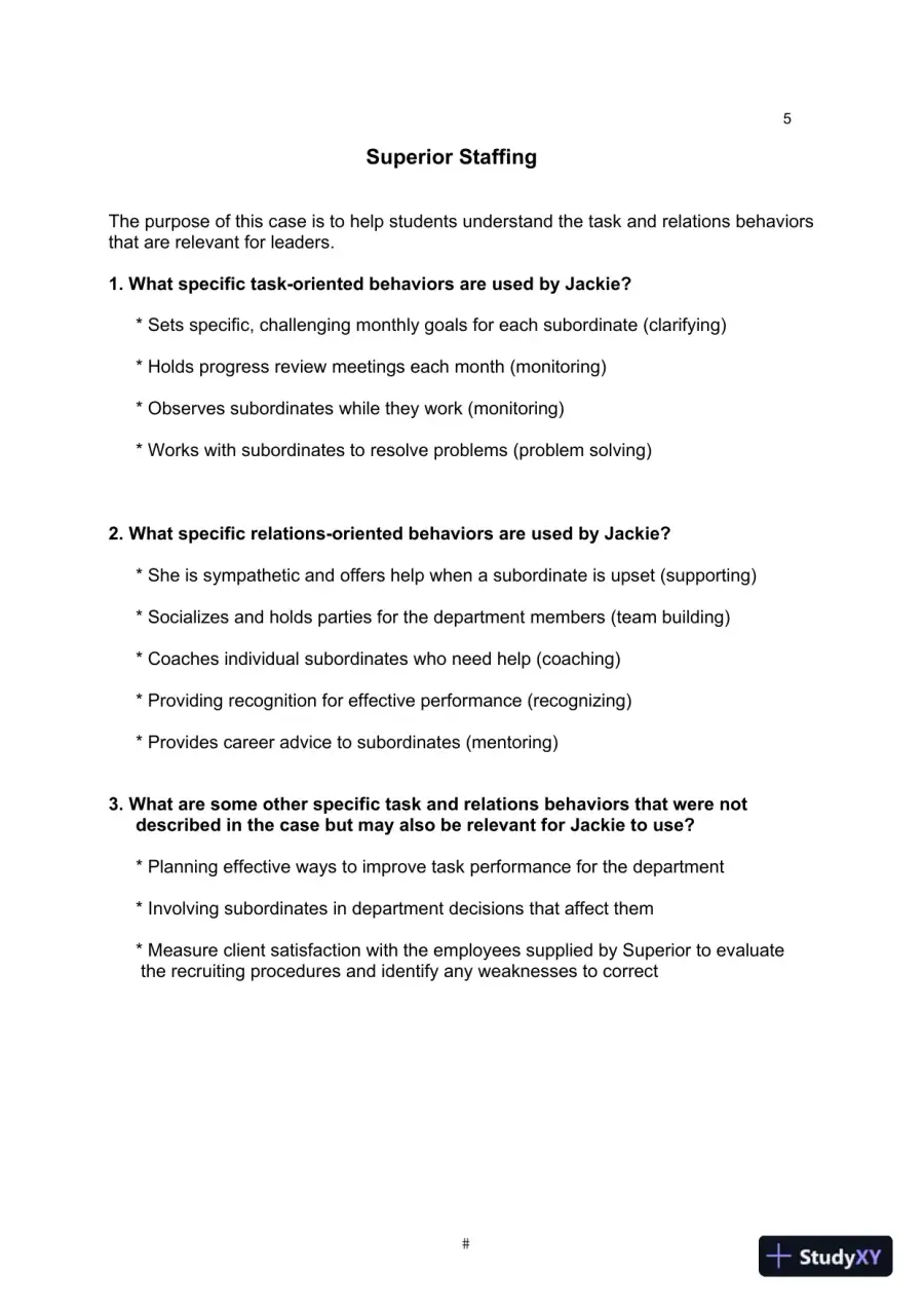 Solution Manual for Leadership in Organizations, 9th Edition, page 9