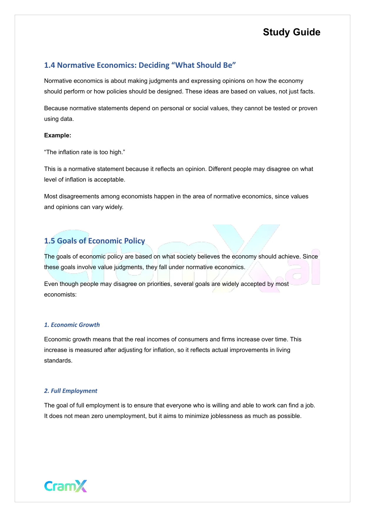 Economics - Introduction - Page 2 preview image